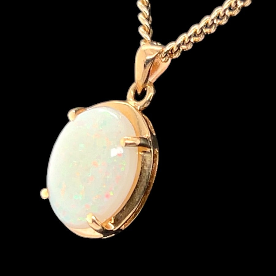 14CT SOLID OPAL PENDANT (SP3355)