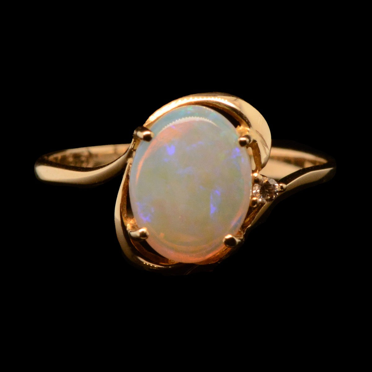 14ct Solid Crystal Opal Ring (SR2019)