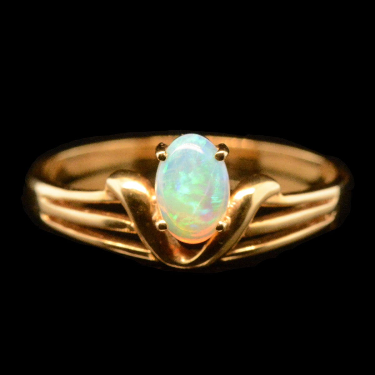 18ct Solid Crystal Ring (SR2027)