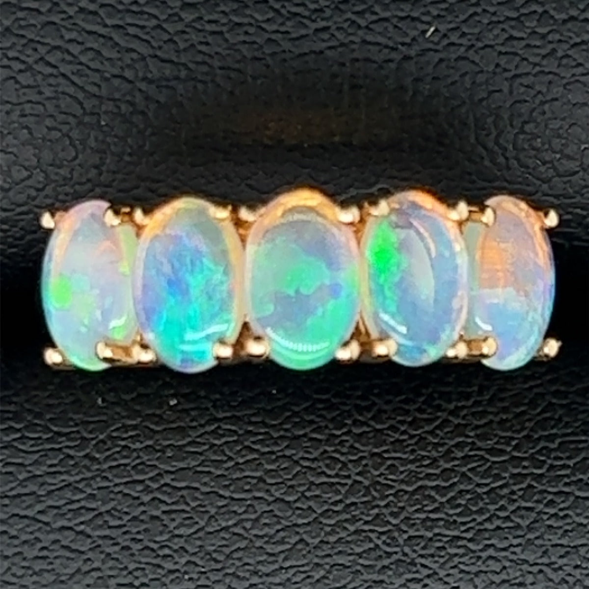 18ct Gold Solid Opal Ring (sr7033)