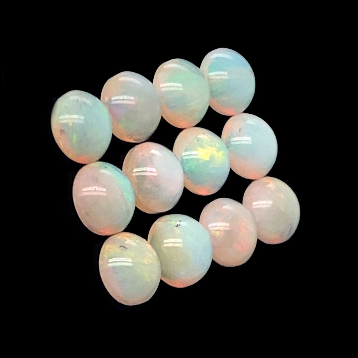 12 Solid Crystal Opals 4.22ct