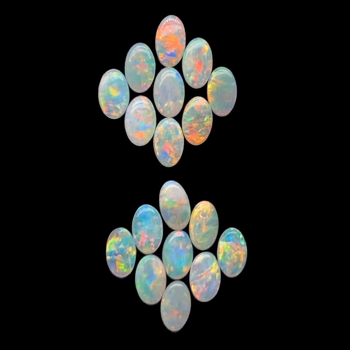 18 Solid Crystal opals 2.01ct