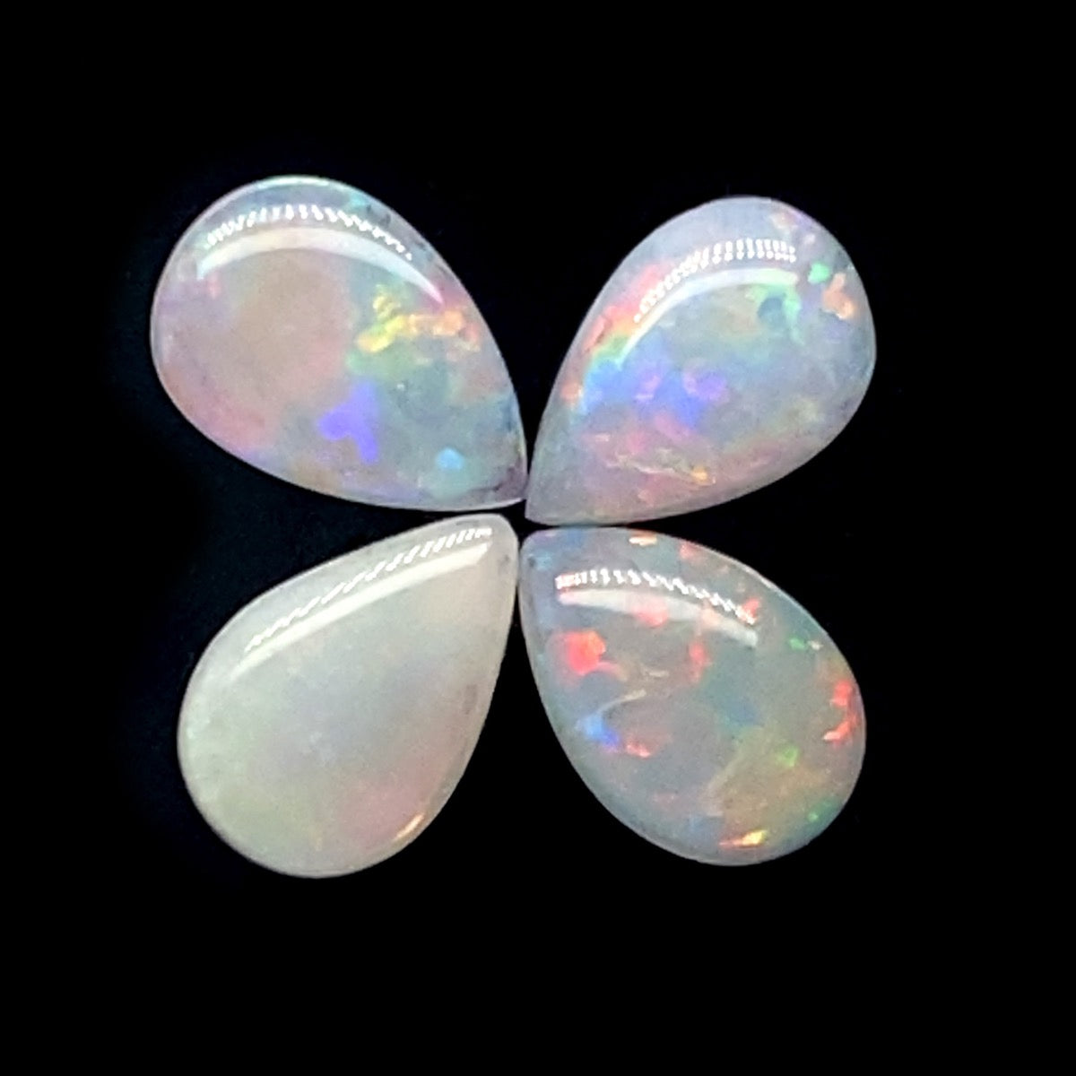 4 Crystal Opal Stones 2.49ct