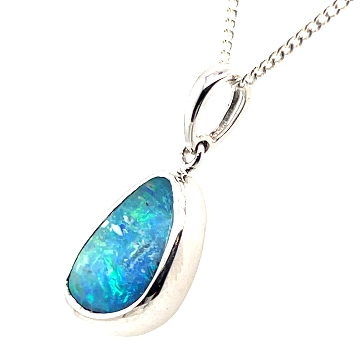 Sterling Silver Boulder Opal Pendant  (ssbop401)