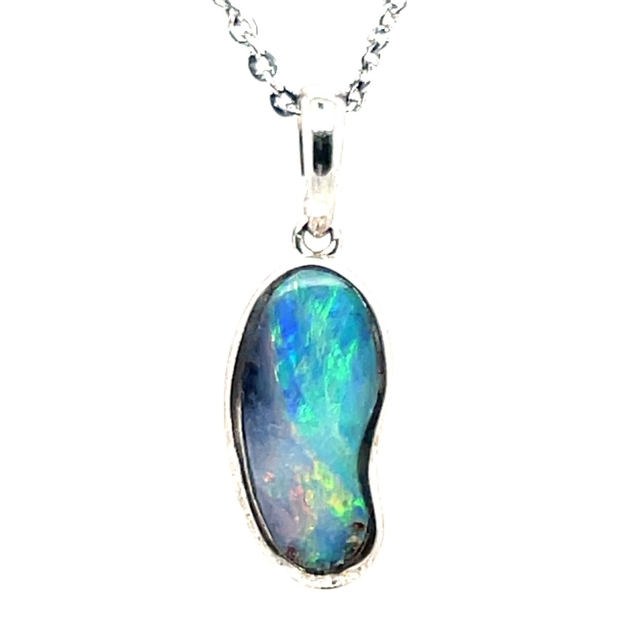 Sterling Silver Boulder Opal Pendant  (ssbop402)