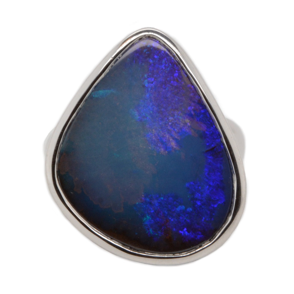 Sterling Silver Boulder Opal Ring (ssbou517)