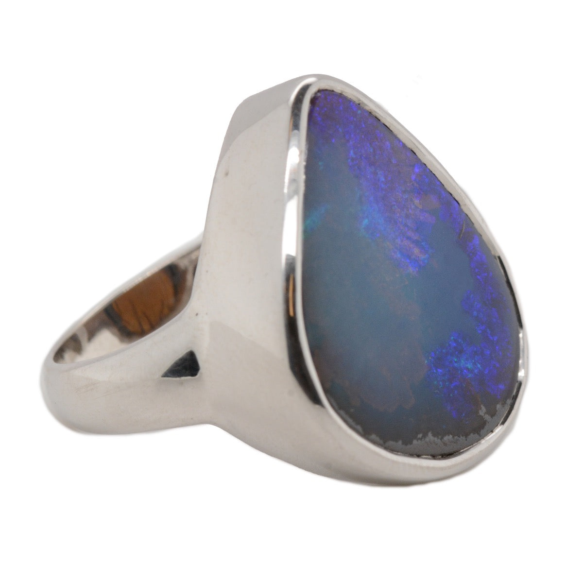 Sterling Silver Boulder Opal Ring (ssbou517)