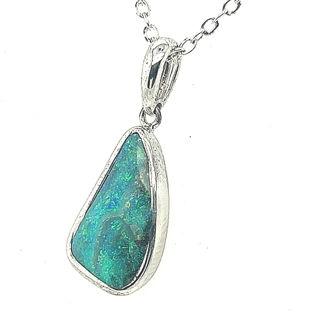 Sterling Silver Boulder Opal Pendant (ssboupen2002)