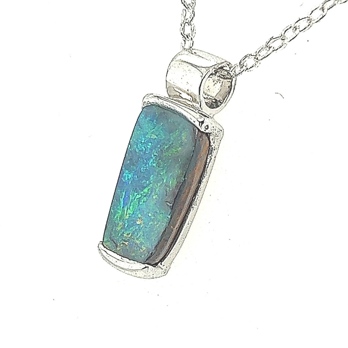 Sterling Silver Boulder Opal Pendant (ssboupen2003)