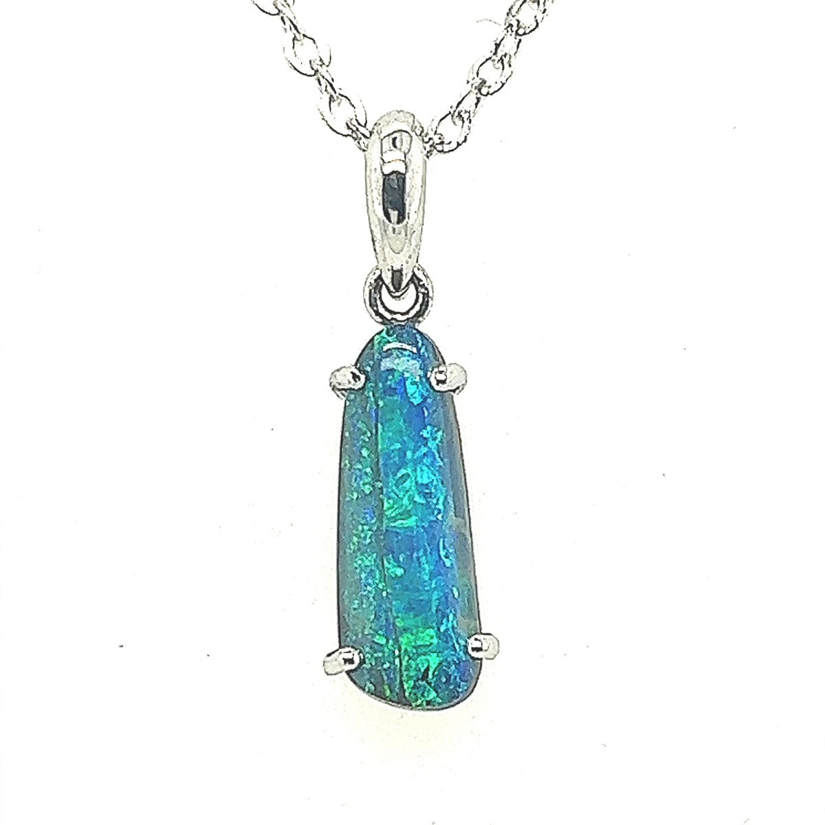 Sterling Silver Boulder Opal Pendant (ssboupen2004)