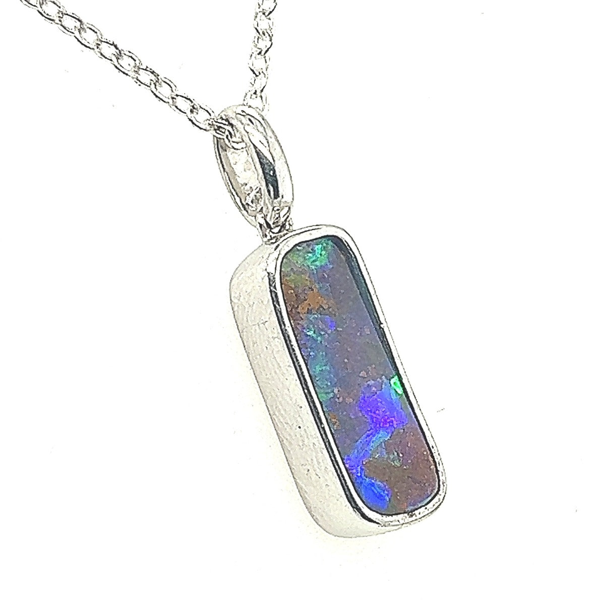 Sterling Silver Boulder Opal Pendant (ssboupen2007)