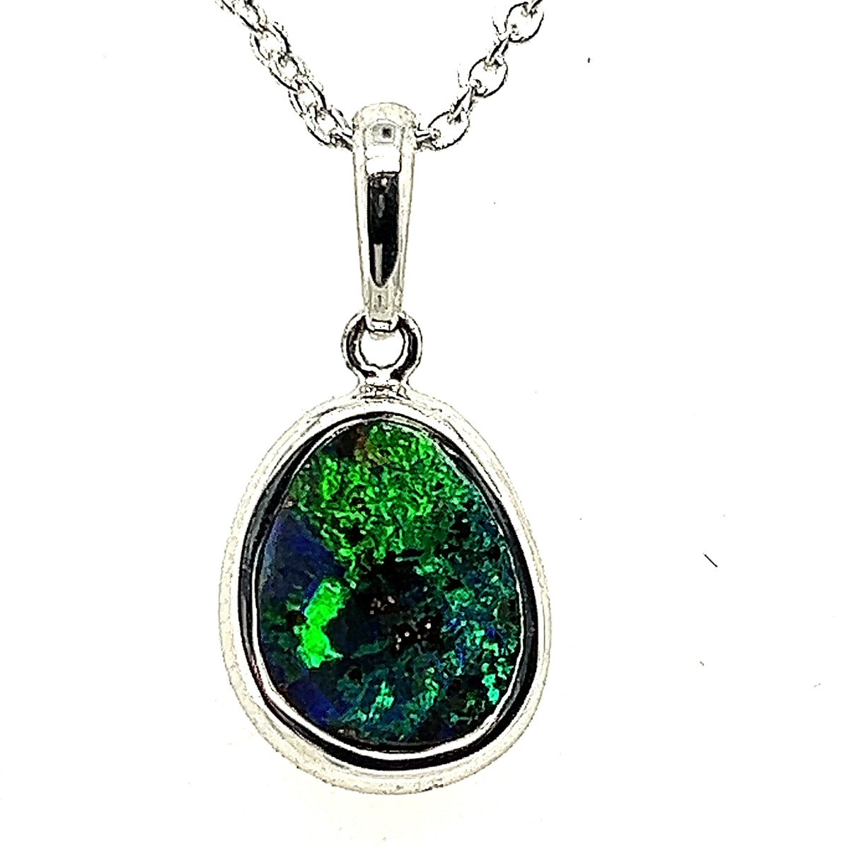 Sterling Silver Boulder Opal Pendant  (ssboupen2005)