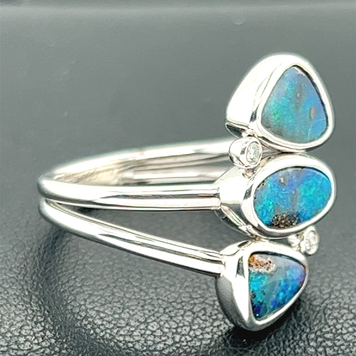 Sterling Silver Boulder Opal Ring (ssbr200)