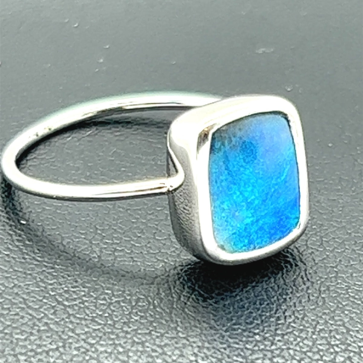 Sterling Silver Boulder Opal Ring (ssbour202)