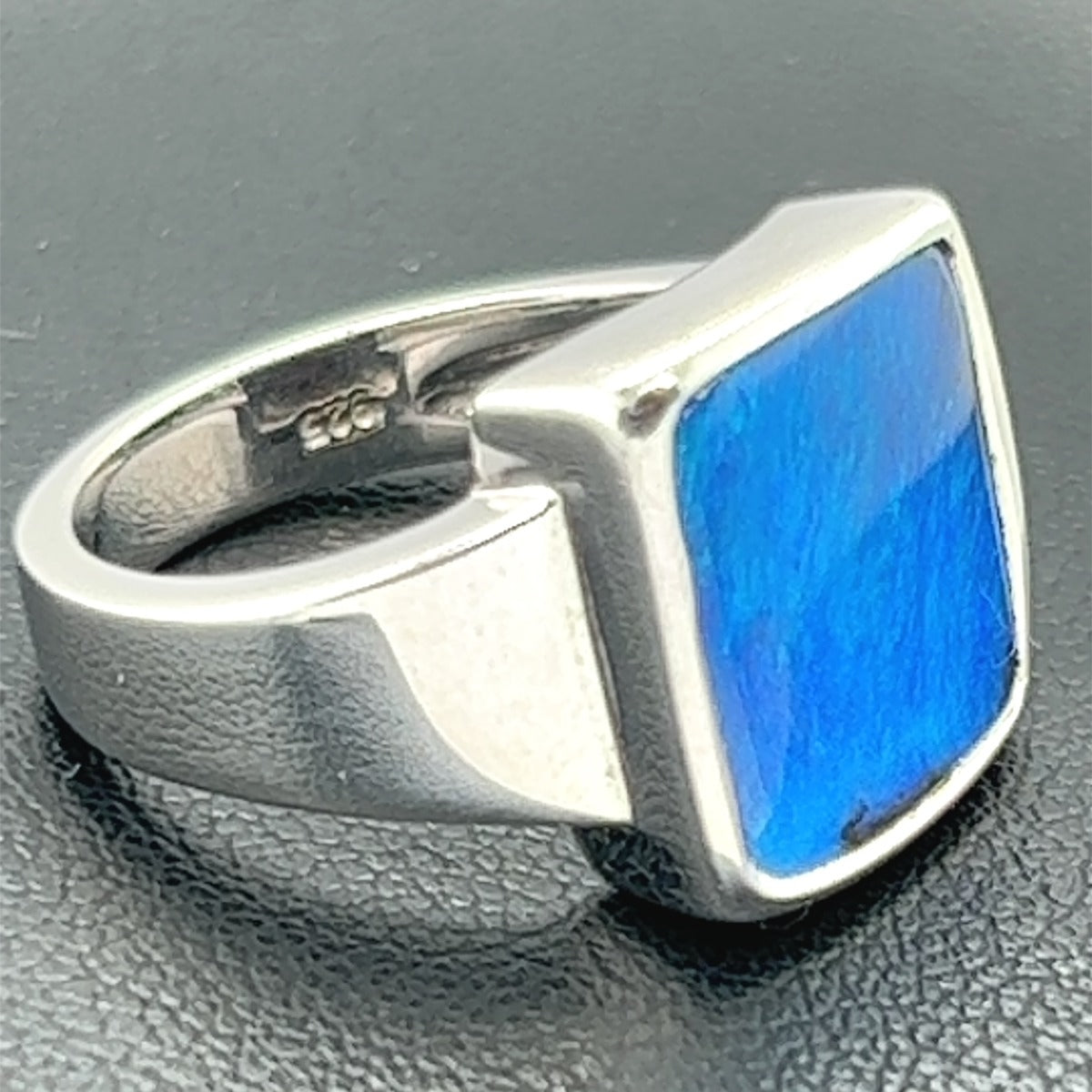 Sterling Silver Boulder Opal Ring (ssbour201)