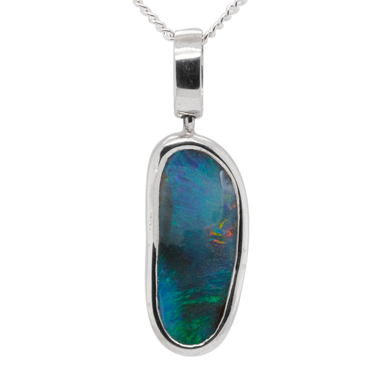 Sterling Silver Boulder Opal