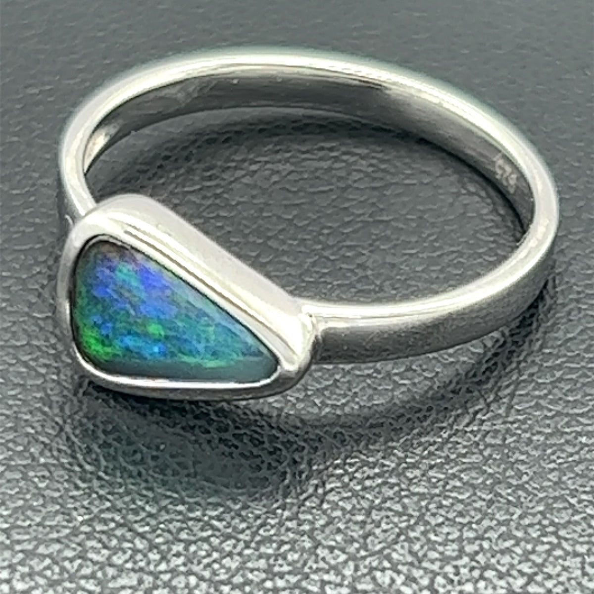 sterling silver boulder opal ring (ssr8241)