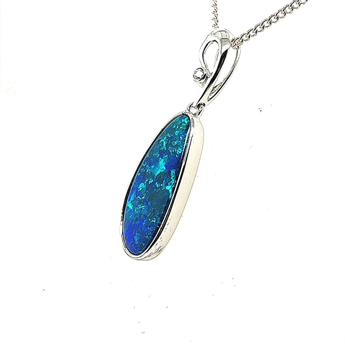 Sterling silver Doublet Opal Pendant (ssdp4020)