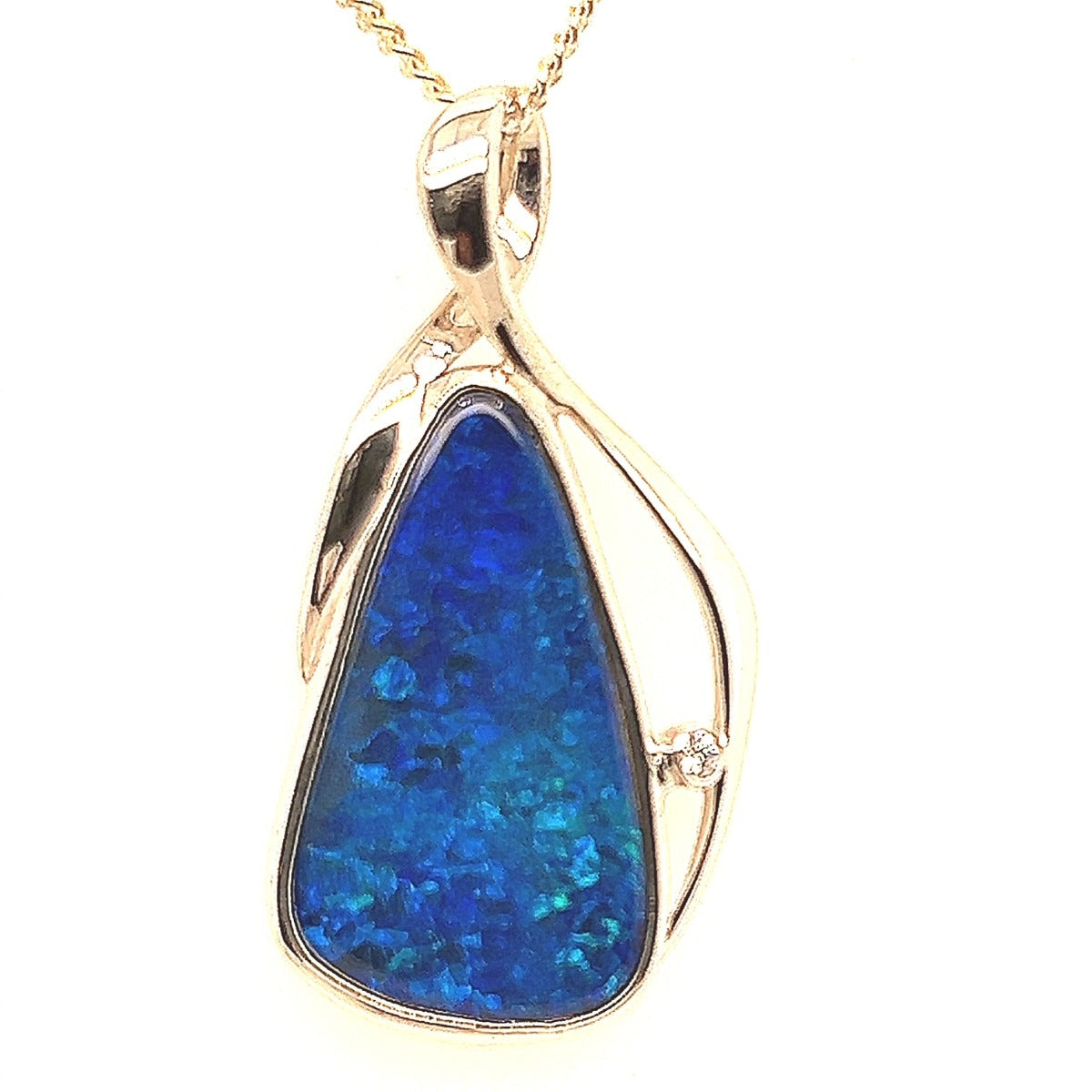 Sterling Silver Doublet Opal Pendant (ssdp5004)