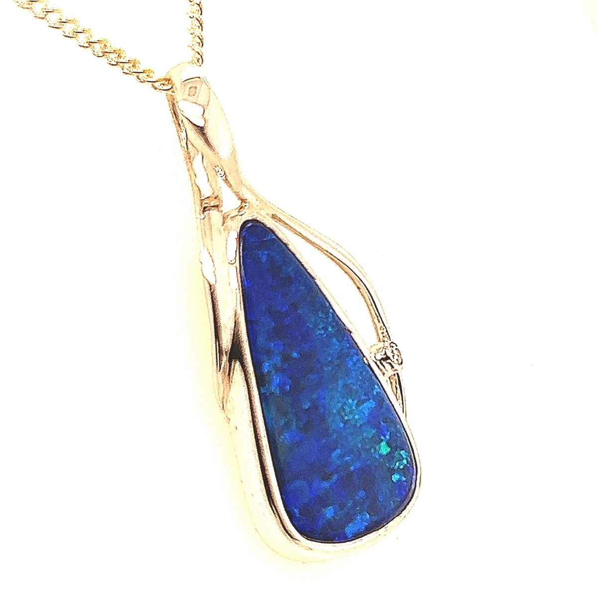 Sterling Silver Doublet Opal Pendant (ssdp5004)