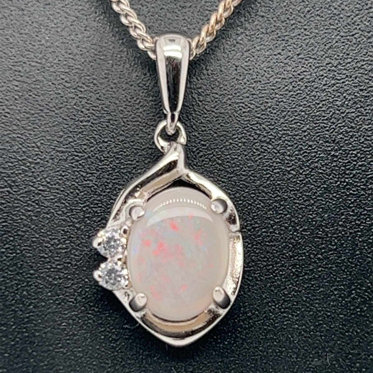 Sterling Silver Solid Opal Pendant (sssp6900)