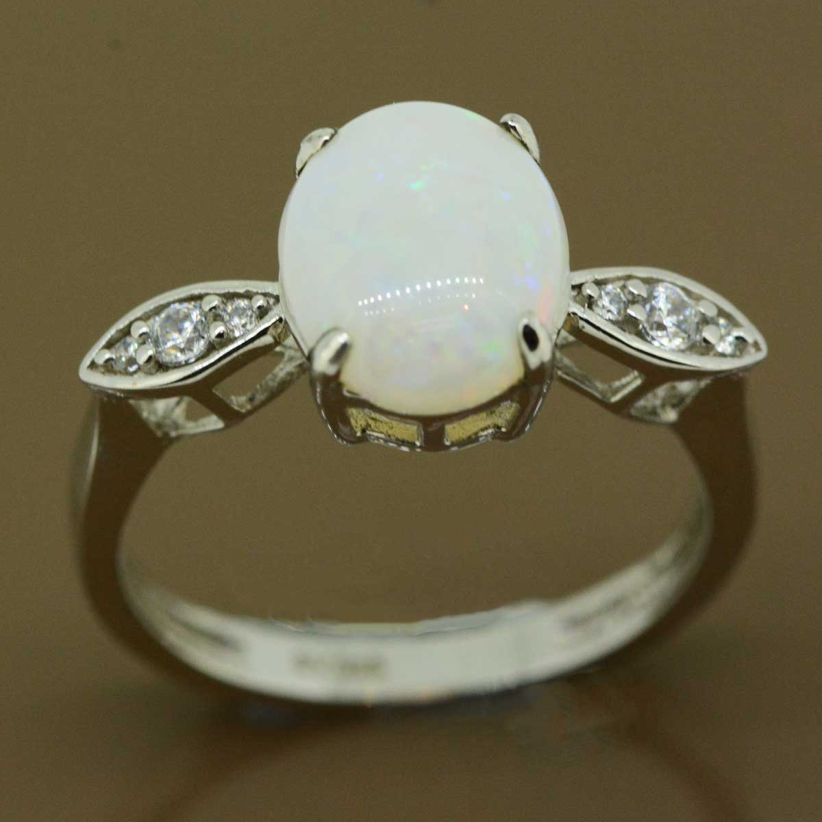 Sterling Silver Solid Opal Ring (SSSR6356)