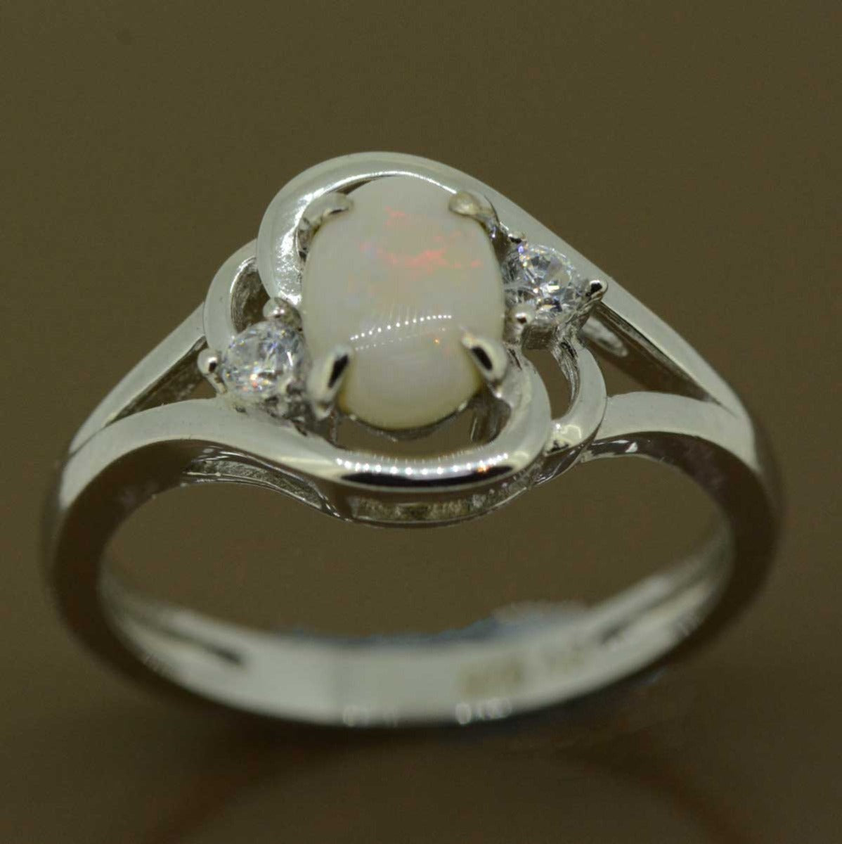 Sterling Silver Solid Opal Ring (SSSR6361)