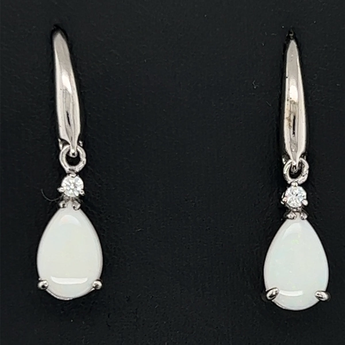 Sterling Silver Solid Opal Earrings (ssse111)