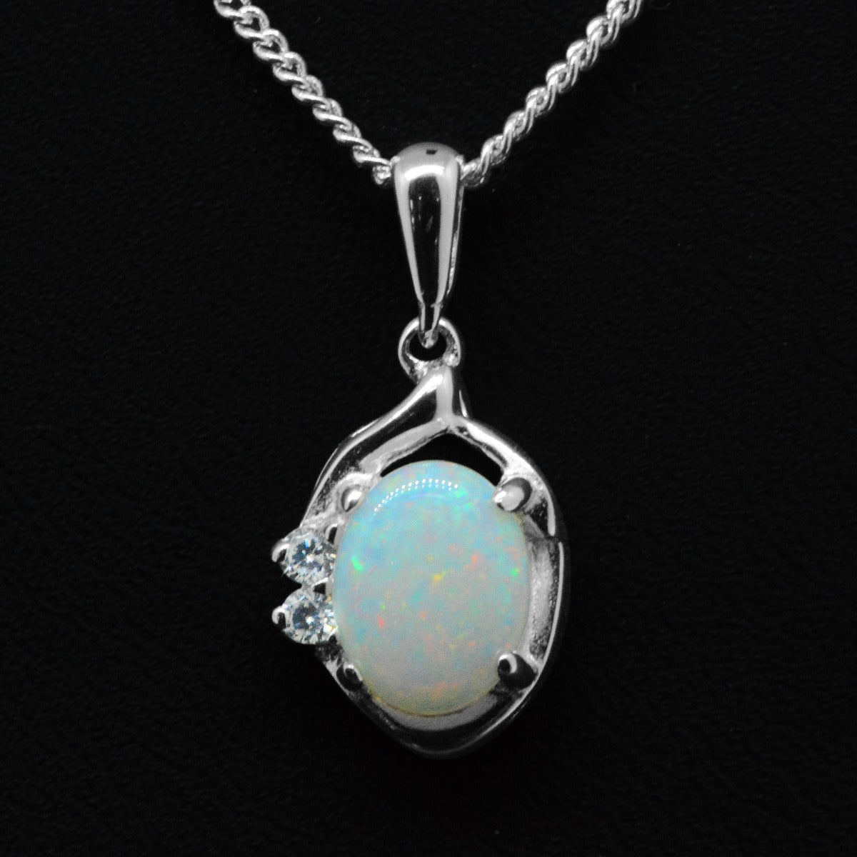 Sterling Silver Solid Opal Pendant (sssp6900)