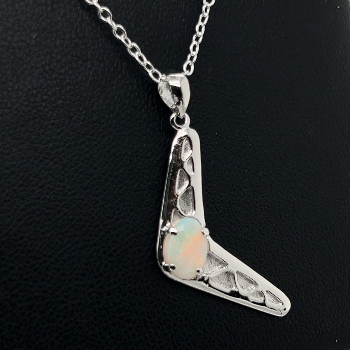 Sterling Silver Solid Opal Pendant (sssp887)