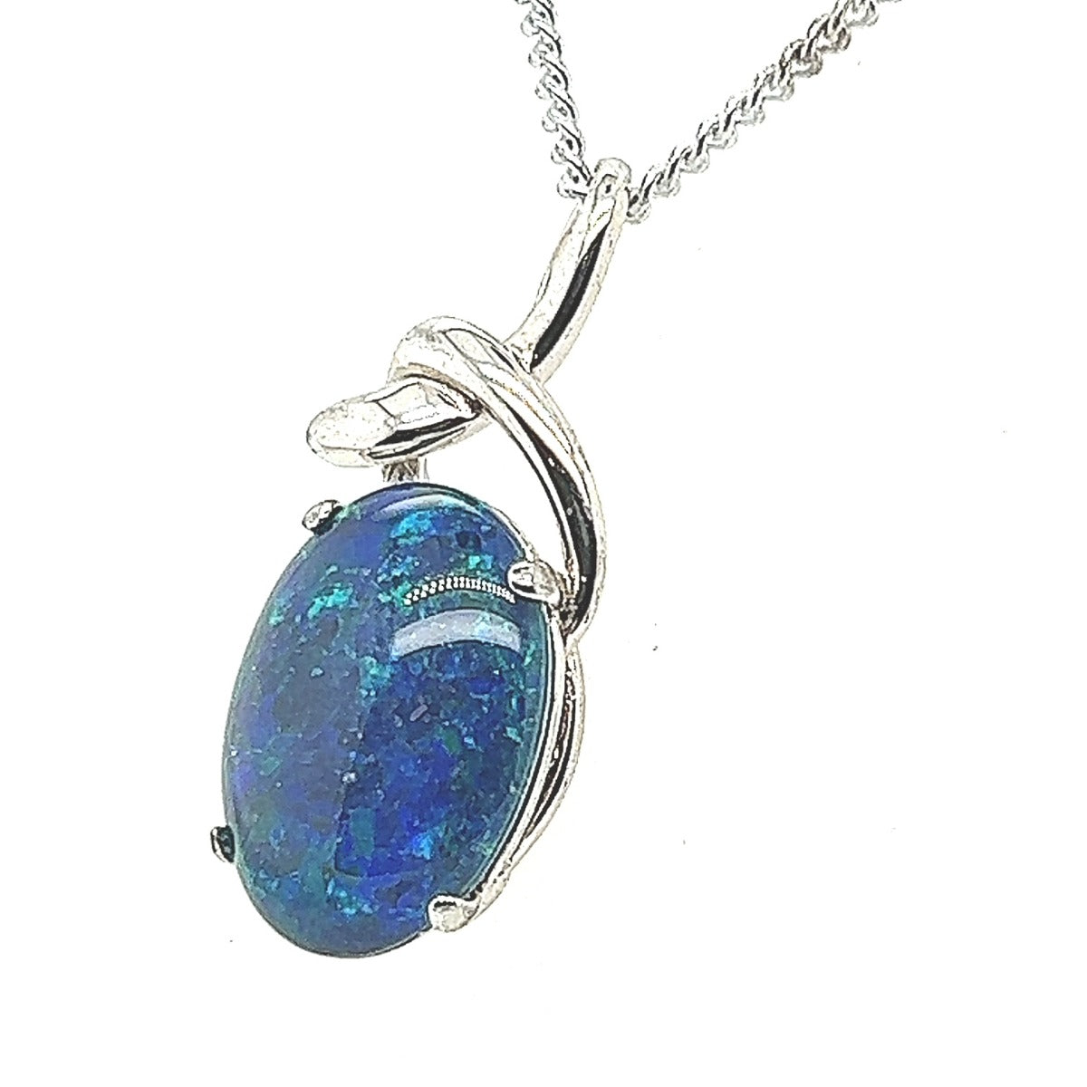 Sterling Silver Triplet Opal Pendant (sstp543)