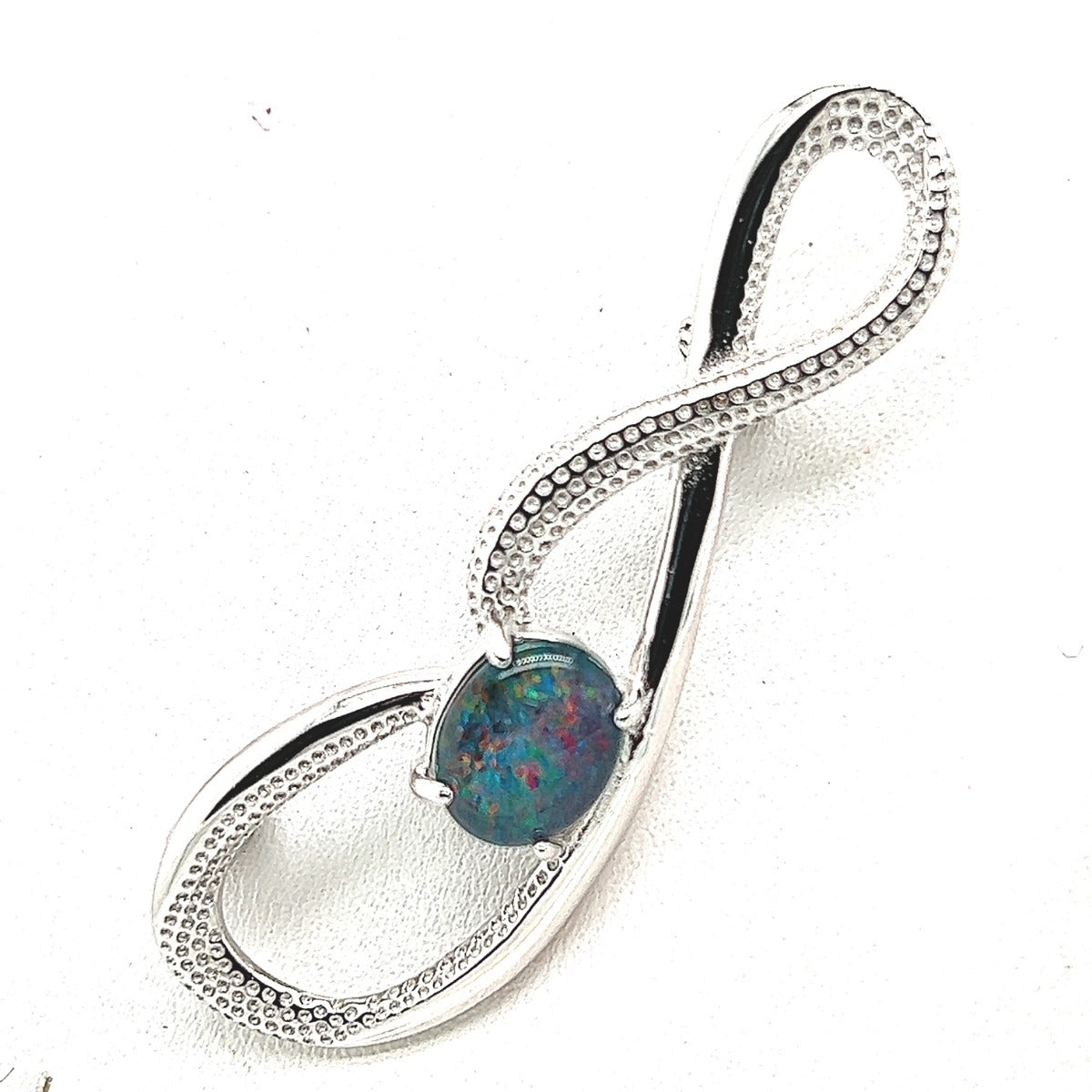 Sterling Silver Triplet Opal Brooch (sstrbro702)