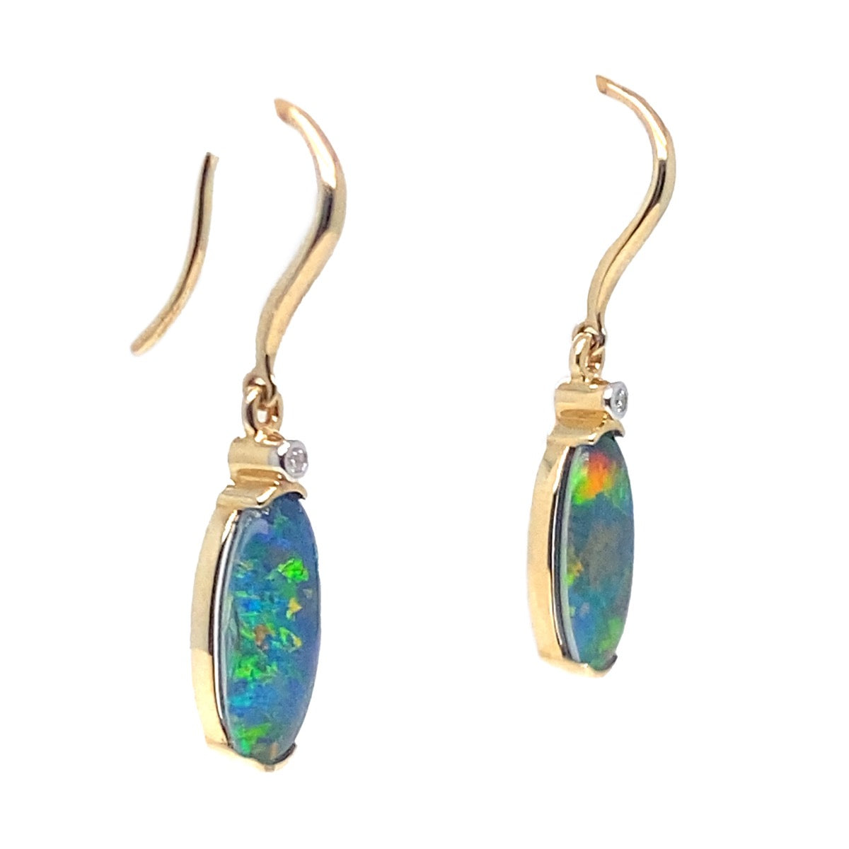 9ct Triplet Opal Earrings (te106)