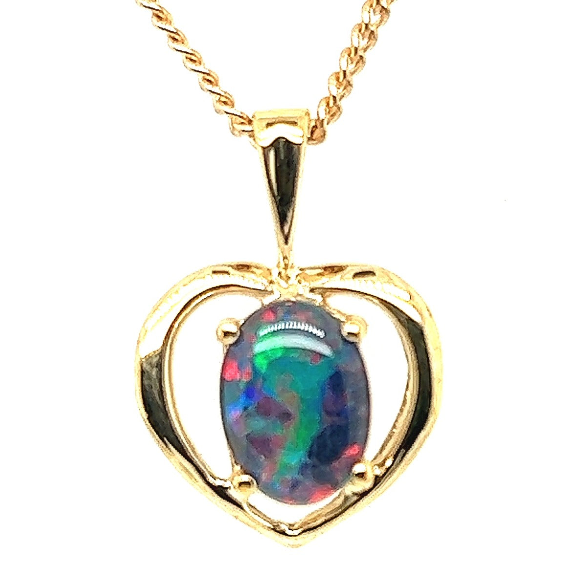 9ct Gold Triplet Opal Pendant (tp3104)