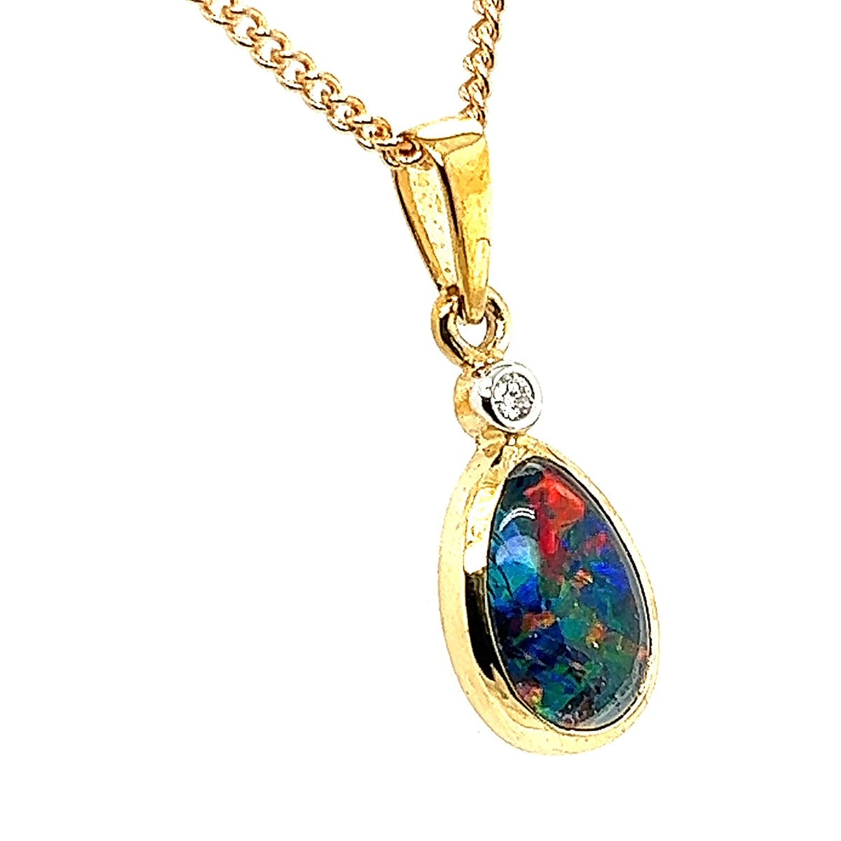 9ct Gold Triplet Opal Pendant (tp3105)