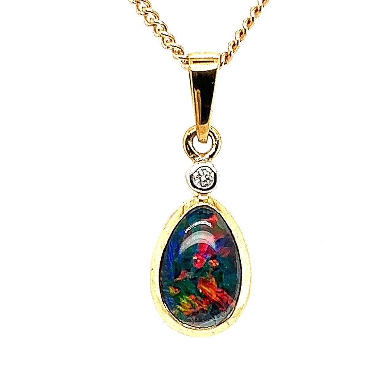 9ct Gold Triplet Opal Pendant (tp3105)