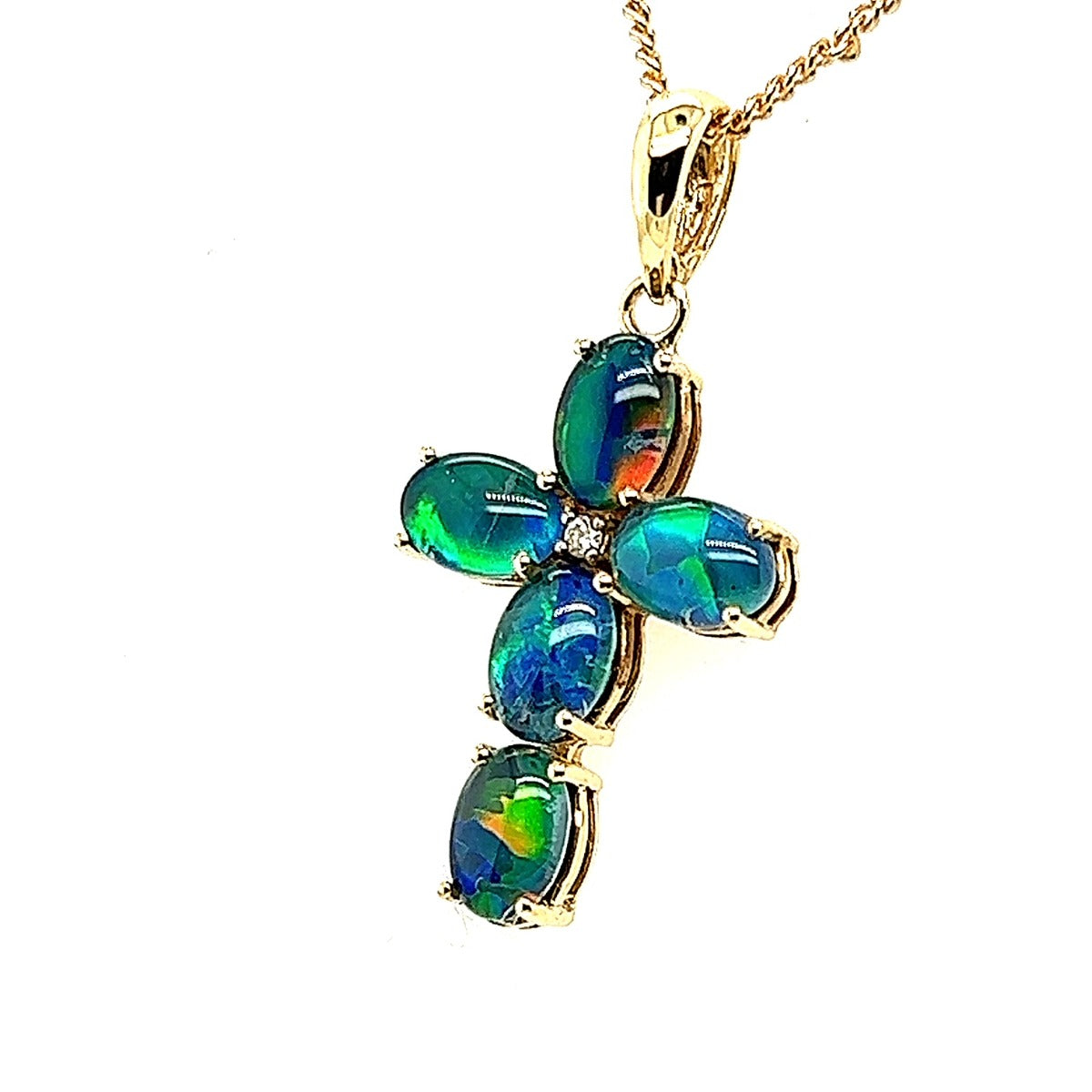 9ct Gold Triplet Opal Pendant (tp352)