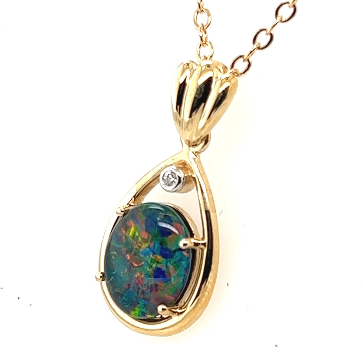 9ct Gold Triplet Opal Pendant (tp4108)