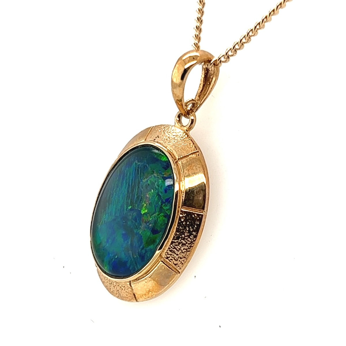 9ct Gold Triplet Opal Pendant (tp6380)