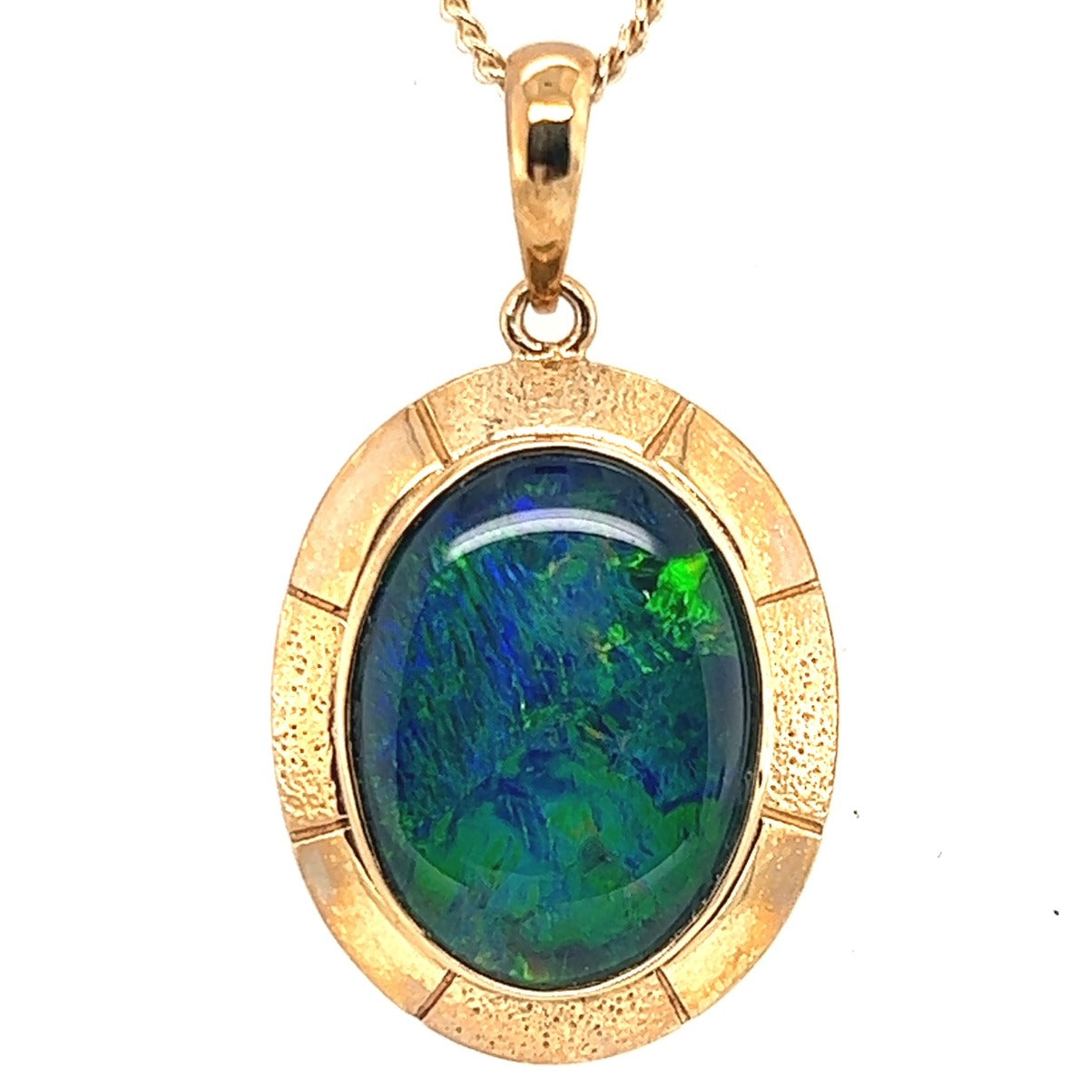 9ct Gold Triplet Opal Pendant (tp6380)