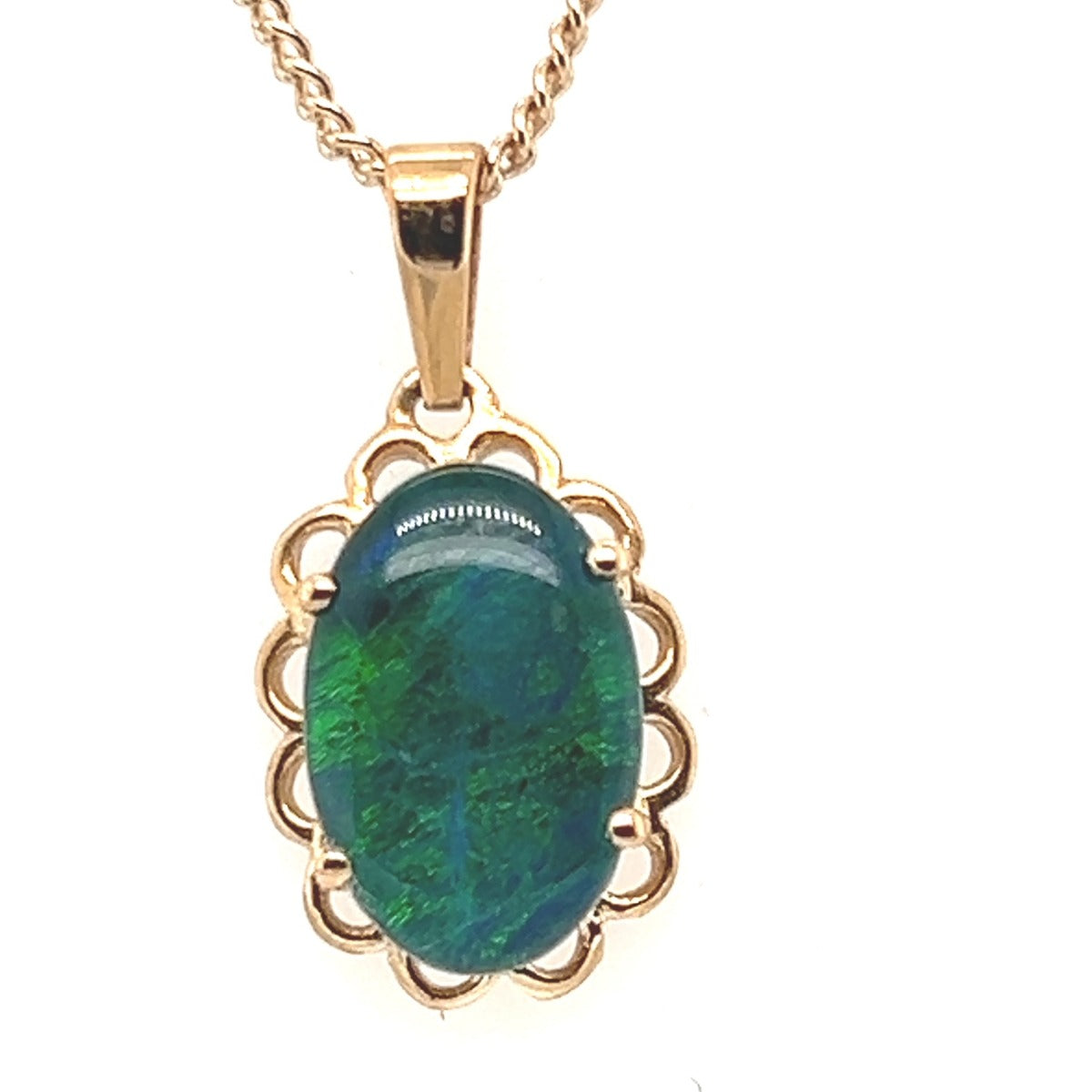 9ct Gold Triplet Opal Pendant (tp811)