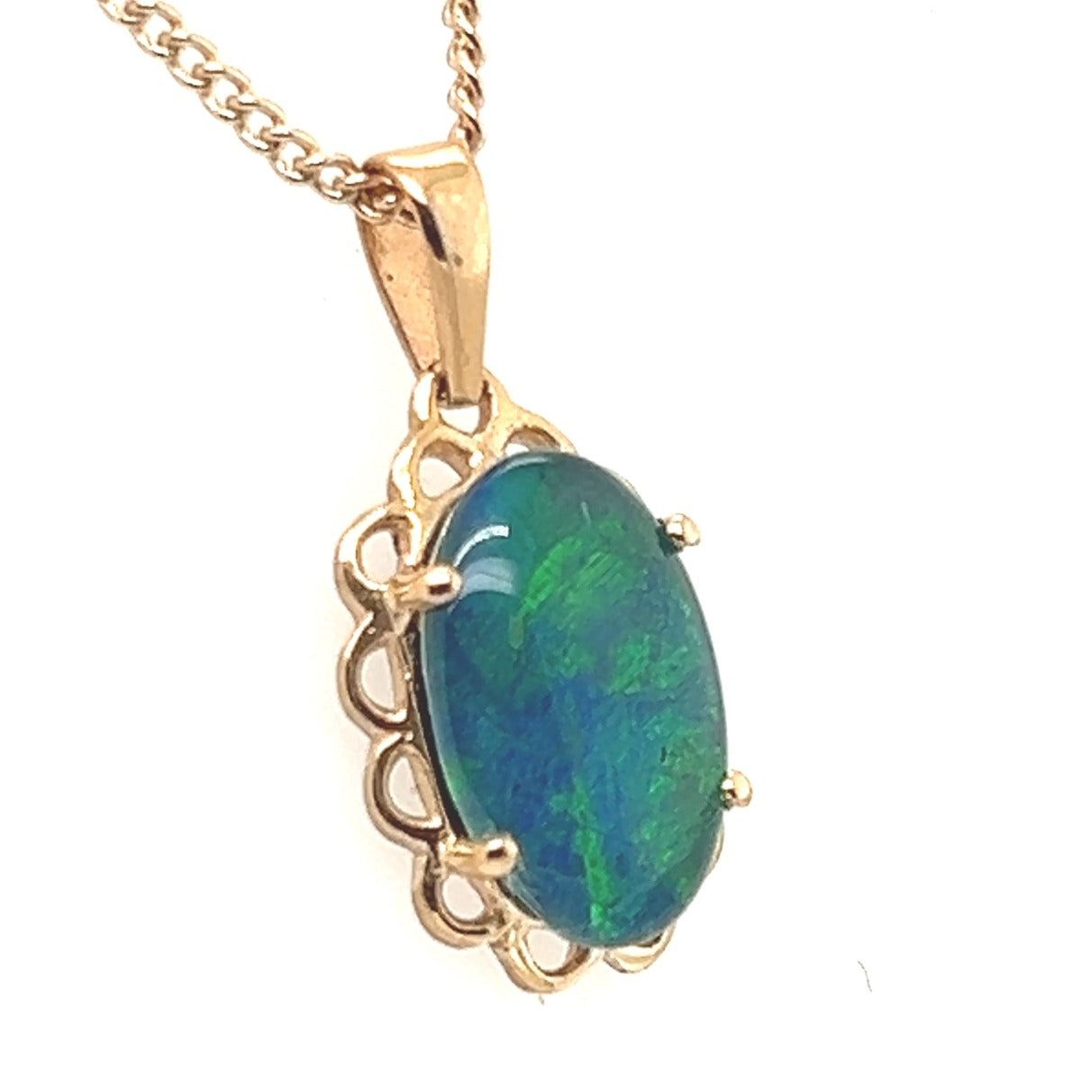 9ct Gold Triplet Opal Pendant (tp811)