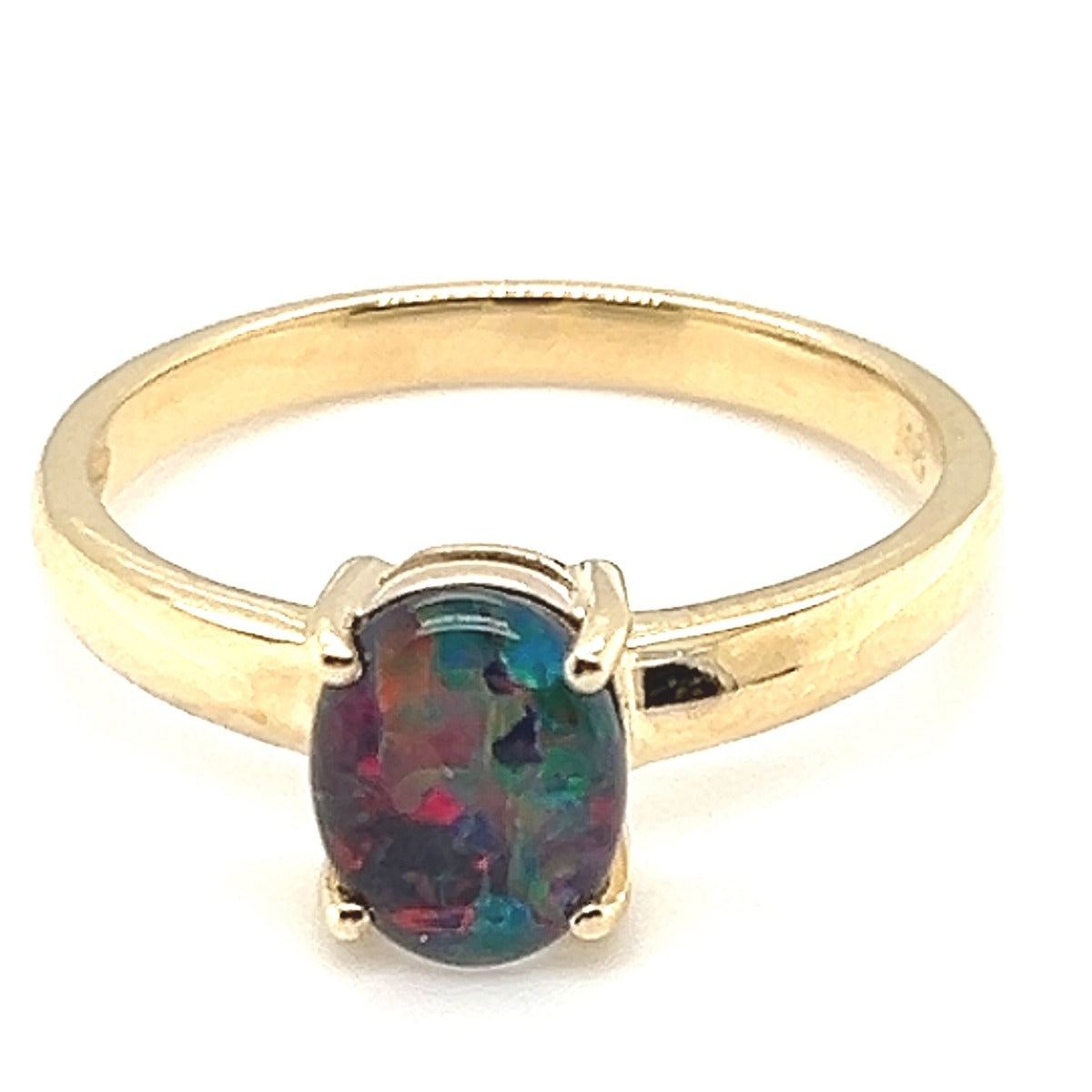 9ct Gold Triplet Opal Ring (tr95)