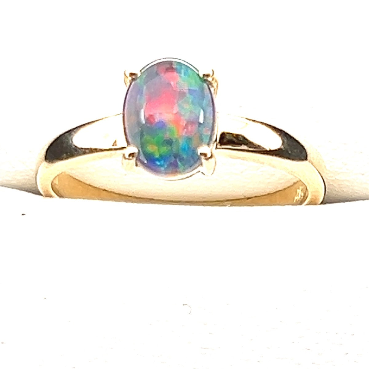 9ct Gold Triplet Opal Ring (tr95)