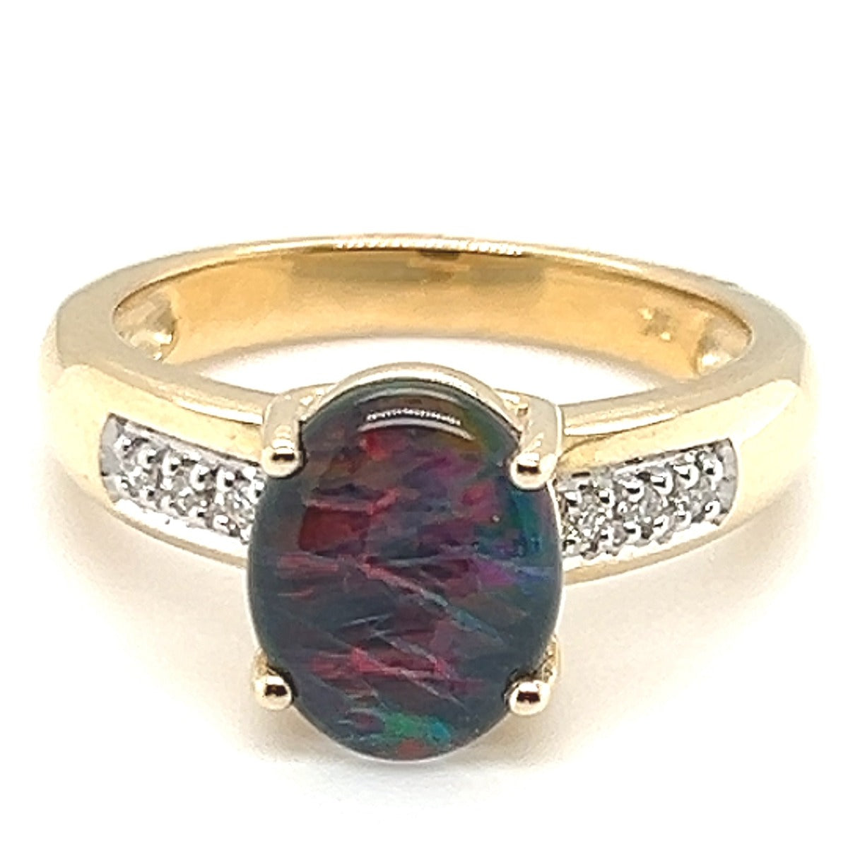 9ct Gold Triplet Opal Ring (tr90)