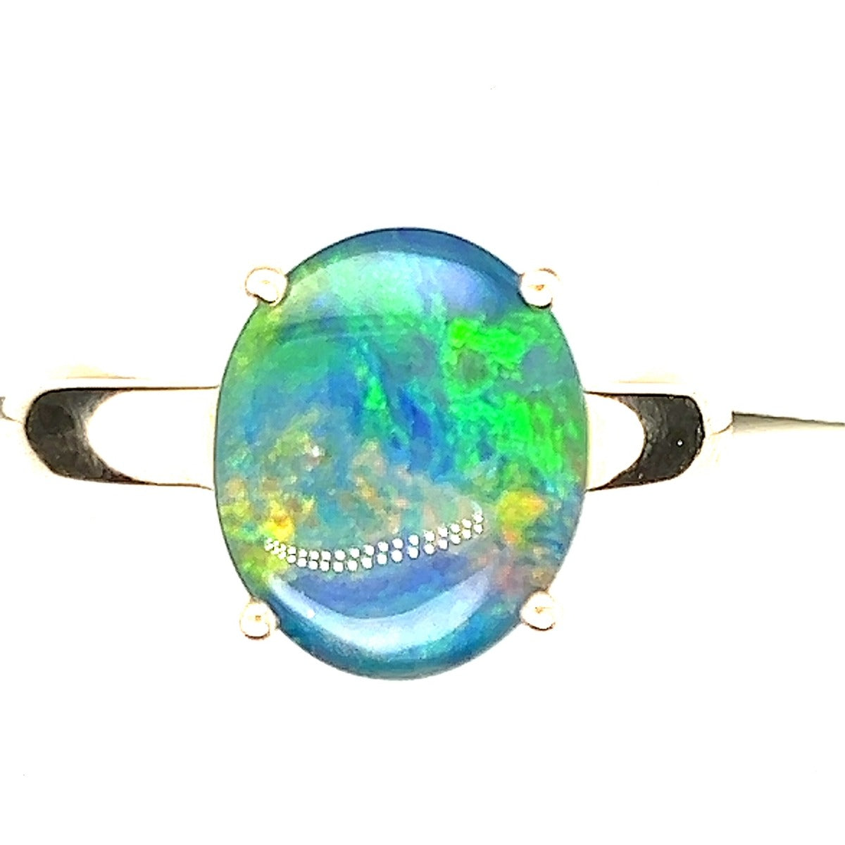 9ct Gold Triplet Opal Ring (tr97)