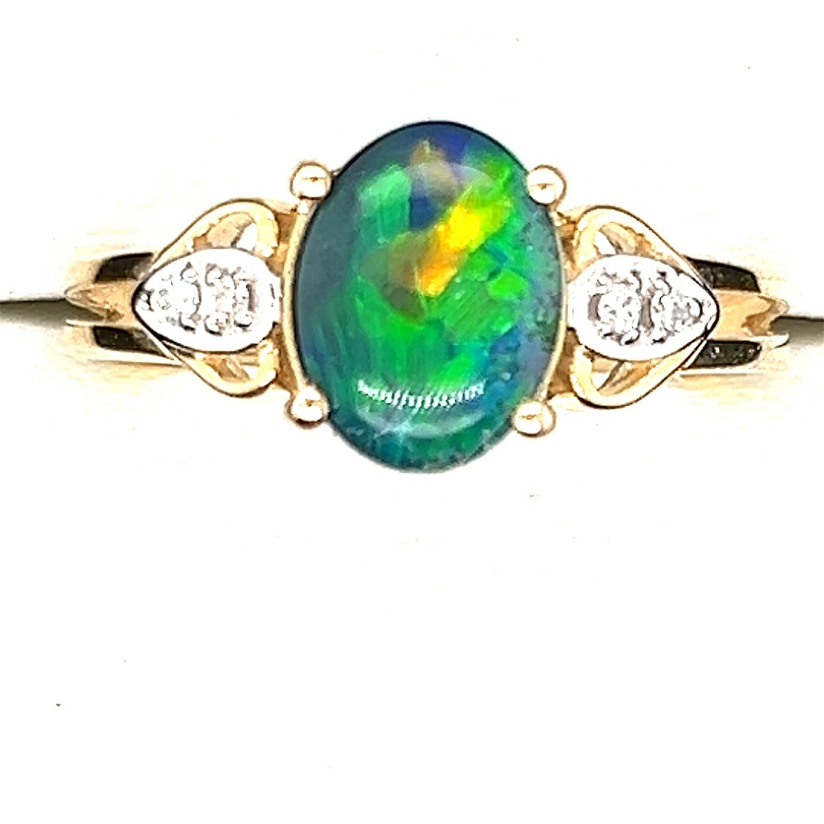 9ct Gold Triplet Opal Ring (tr91)