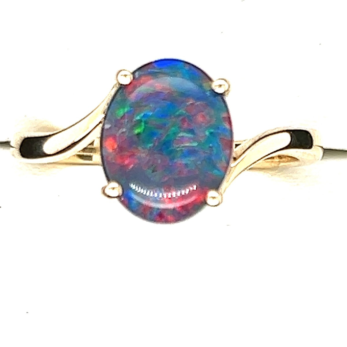 9ct Gold Triplet Opal Ring (tr94)