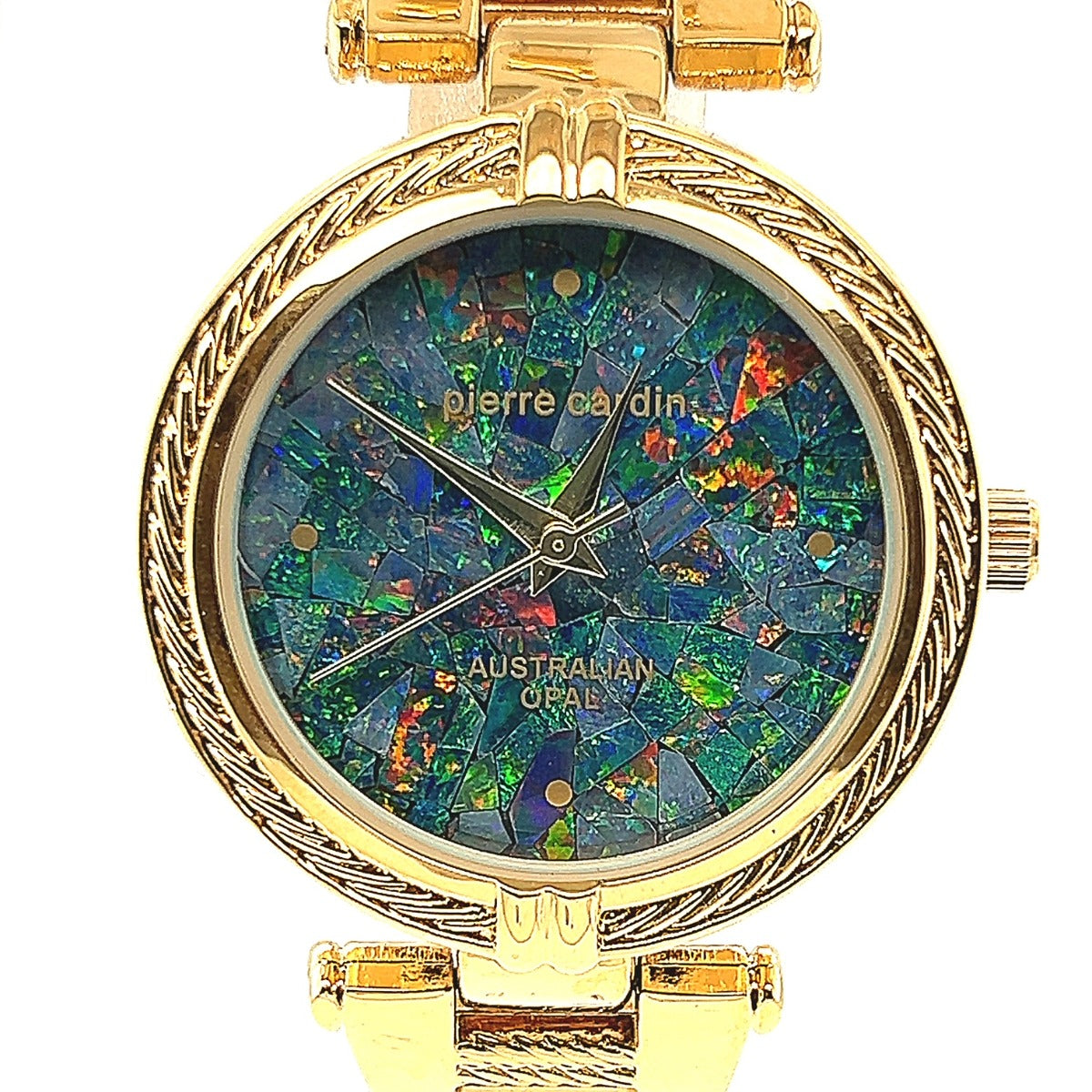 Gold Plated Pierre Cardin Ladies Opal Watch (AB5915) – johnstonopals
